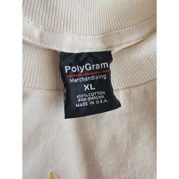 Tina Live In Concert Size XL Cotton T-Shirt Ivory Vintage Graphic - Picture 5 of 5